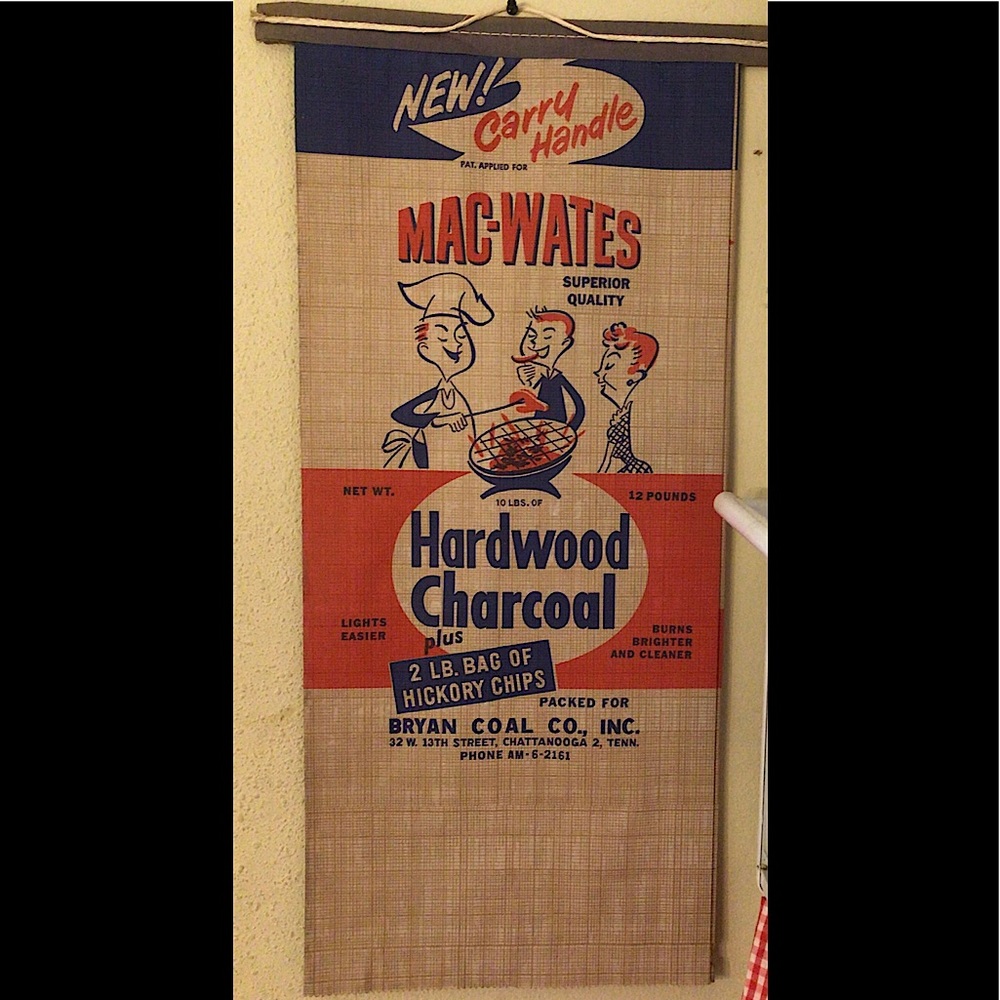 True vintage charcoal bag wall art hanging frame